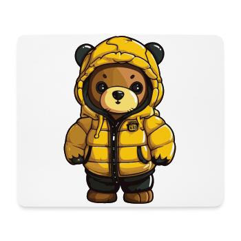 Bear Winter Comic - Mouse Pad (horizontal) - white - Front