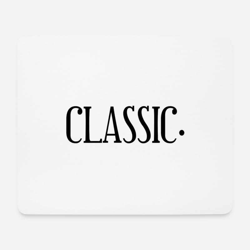 Classic. Urban Classic Style Designer T-Shirt - Mousepad (Querformat) - Weiß