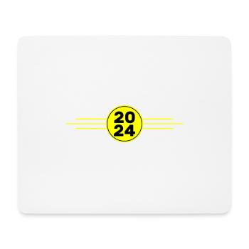 2024 Année du cœur - Tapis de souris (format paysage) - blanc - Devant