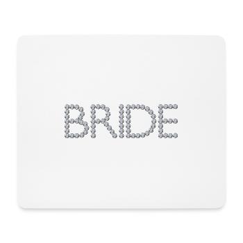 mariée - Tapis de souris (format paysage) - blanc - Devant
