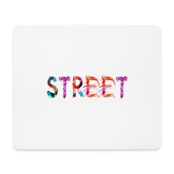 Street - Tapis de souris (format paysage) - blanc - Devant