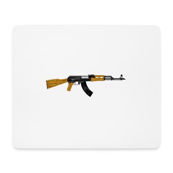 gangster gangster arme criminelle bul arme armes de poing - Tapis de souris (format paysage) - blanc - Devant