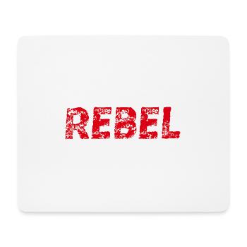 Rebel Geschenkidee Rebell rebellisch - Mousepad (Querformat) - Weiß - Vorne