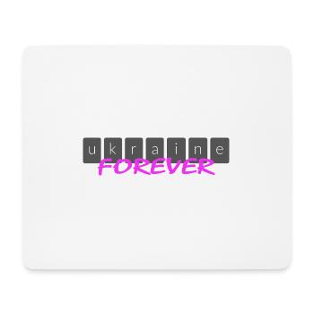 UKRAINE slava ukraini "Ukraine forever" - Mousepad (Querformat) - Weiß - Vorne