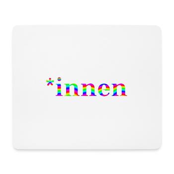 *innen rainbow gift idea colorful International Women's Day - Mouse Pad (horizontal) - white - Front