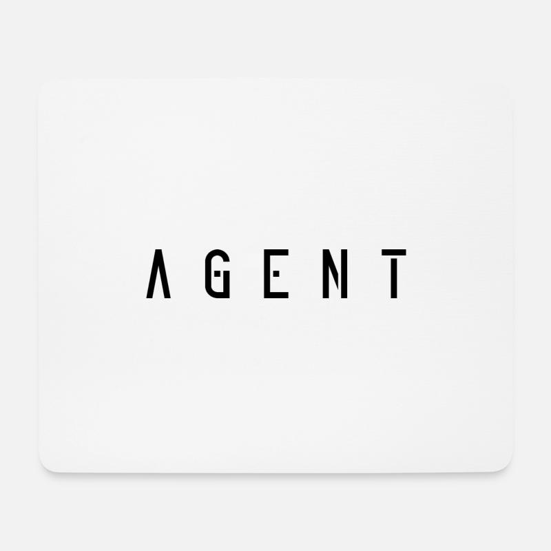 Agent - Mousepad (Querformat) - Weiß
