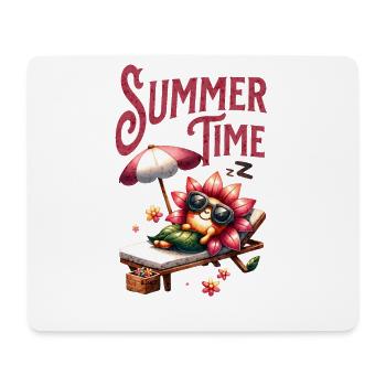 Summer Time Flower - Mouse Pad (horizontal) - white - Front
