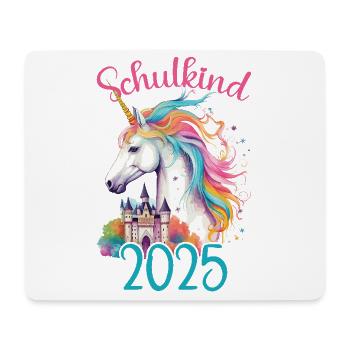 School Child 2025 Unicorn Enrollment School Student - Mouse Pad (horizontal) - white - Front