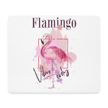 Flamingo Vibes Oiseau Exotique Été Rose Rose - Tapis de souris (format paysage) - blanc - Devant