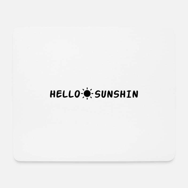Hallo Sonnenschein - Mousepad (Querformat) - Weiß