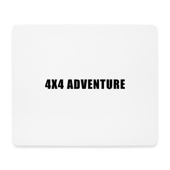 4x4 Adventure - Mousepad (Querformat) - Weiß - Vorne