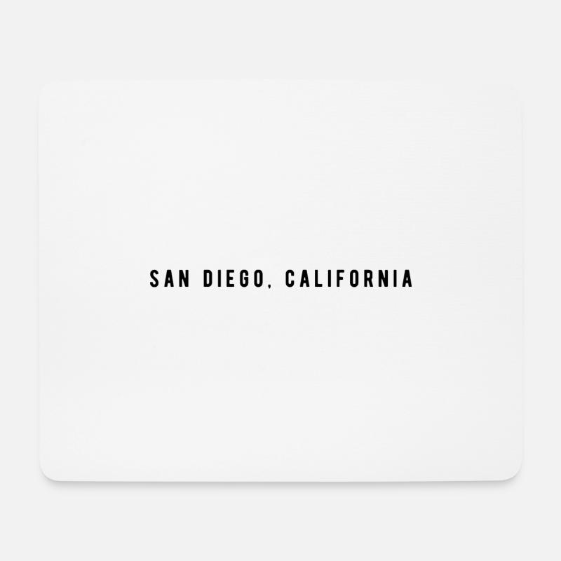 San Diego California - Mousepad (Querformat) - Weiß