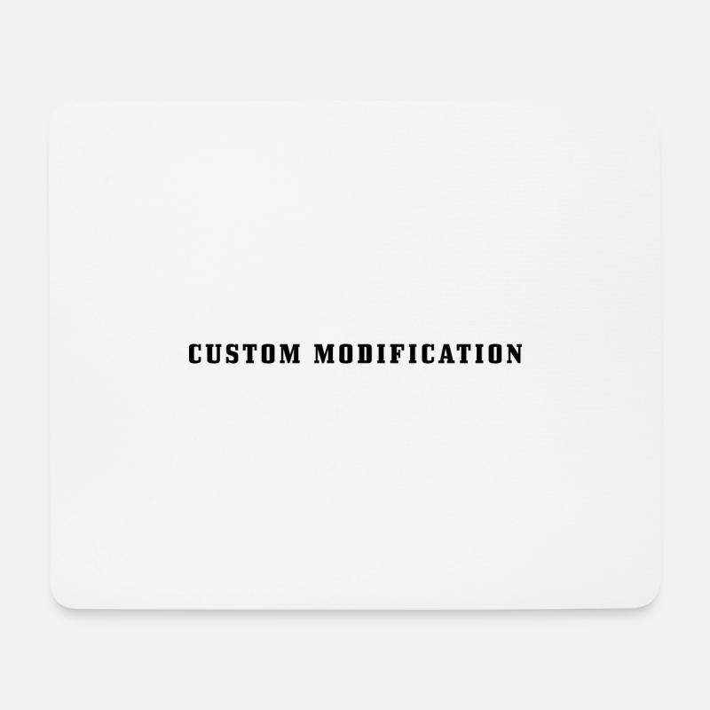 Custom Modification - Mousepad (Querformat) - Weiß