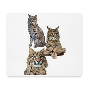 Lynx - Tapis de souris (format paysage) - blanc - Devant