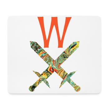 Crossed swords E 200 W - Mouse Pad (horizontal) - white - Front