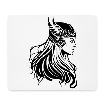 Viking Woman Warrior Viking - Mouse Pad (horizontal) - white - Front