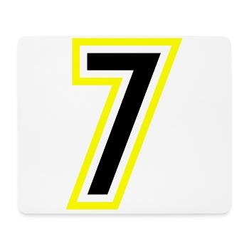 7 Number College - Mouse Pad (horizontal) - white - Front