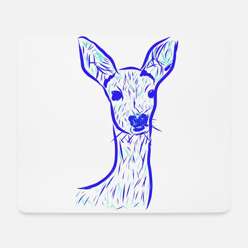 Roe deer - Mouse Pad (horizontal) - white