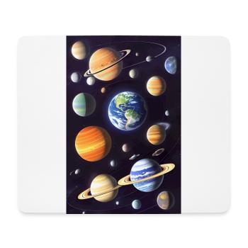 Space 01 - Mouse Pad (horizontal) - white - Front