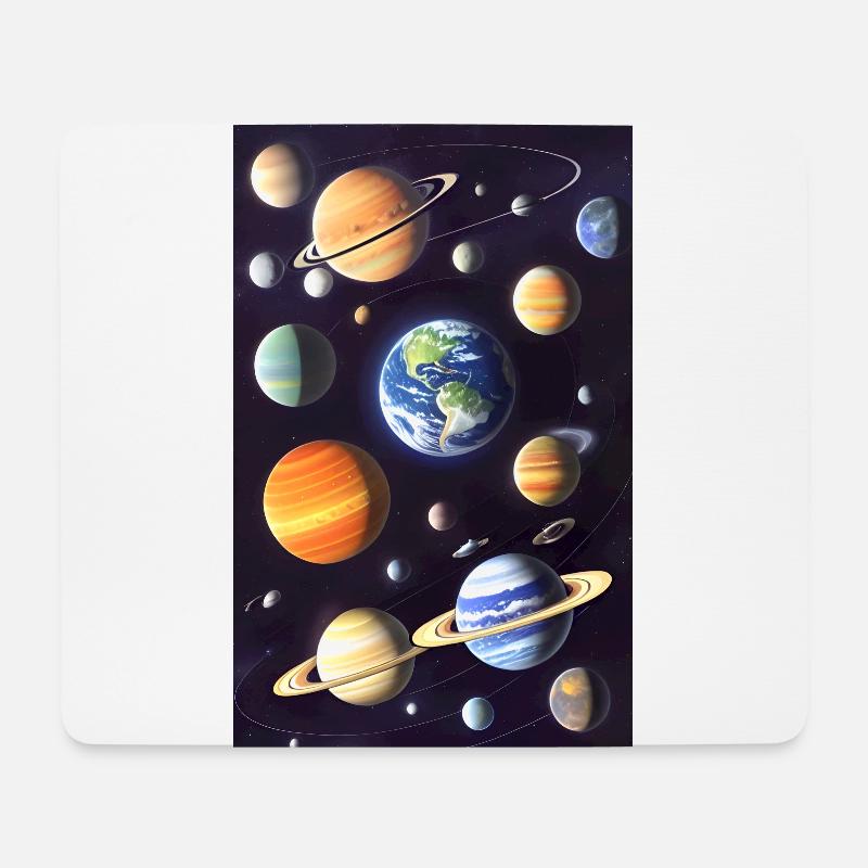 Space 01 - Mouse Pad (horizontal) - white