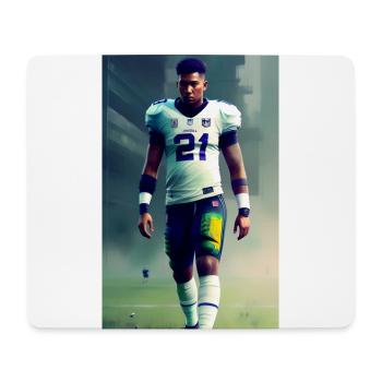 American Football Players - Mouse Pad (horizontal) - white - Front