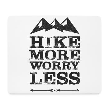 Hike more black - Mouse Pad (horizontal) - white - Front