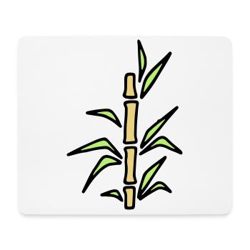 Bambus Bamboo Bambusrohr - Mousepad (Querformat) - Weiß - Vorne