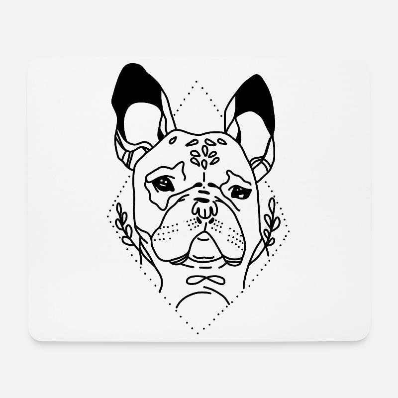 Pug dog pug - Mouse Pad (horizontal) - white