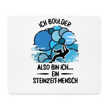 Vintage Bouldern Boulderer Klettern Kletterer - Mousepad (Querformat) - Weiß - Vorne