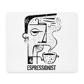 Espressionniste, Expressionnisme, Jeu de mots, Peinture - Tapis de souris (format paysage) - blanc - Devant