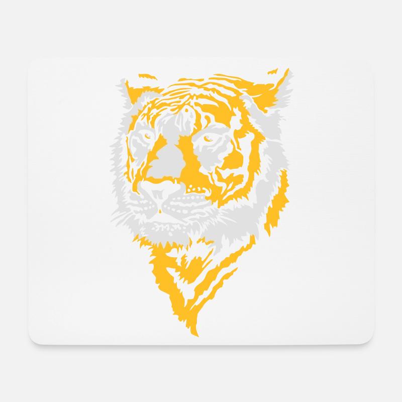 Tiger, Tigre - Mouse Pad (horizontal) - white
