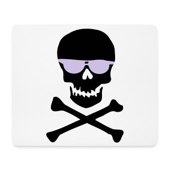 Piratl_mit_brille - Tapis de souris (format paysage) - blanc - Devant