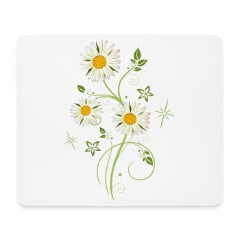 Daisies Wildflowers Summer - Mouse Pad (horizontal) - white - Front
