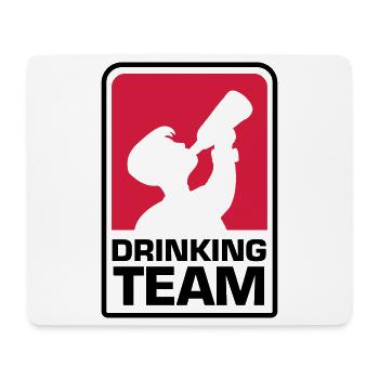 party logo drinking team - Mousepad (Querformat) - Weiß - Vorne