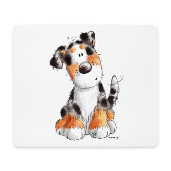 Süßer Australian Shepherd - Aussie - Geschenk - Mousepad (Querformat) - Weiß - Vorne