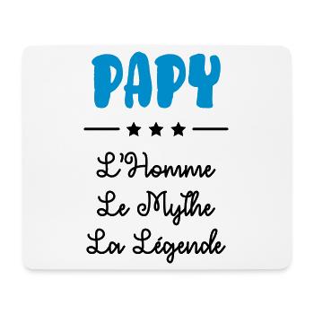 Papy Papi Grand-Père Retraite famille - Tapis de souris (format paysage) - blanc - Devant