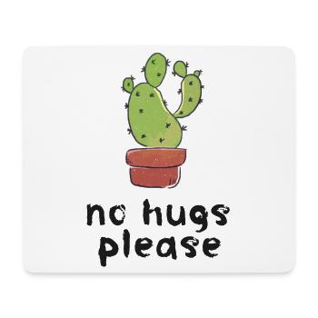No Hugs Please Kaktus Cute Geschenk - Mousepad (Querformat) - Weiß - Vorne