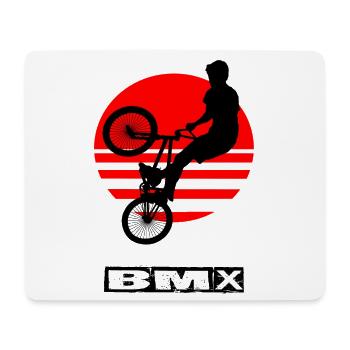 Le BMX - Tapis de souris (format paysage) - blanc - Devant