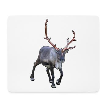 Renne - Tapis de souris (format paysage) - blanc - Devant