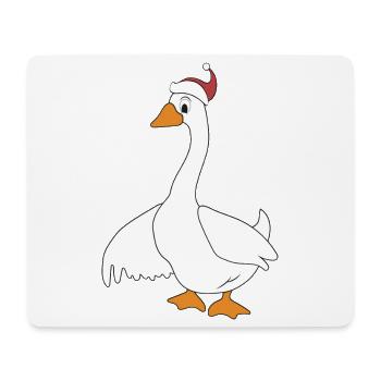funny animals for Christmas - Mouse Pad (horizontal) - white - Front