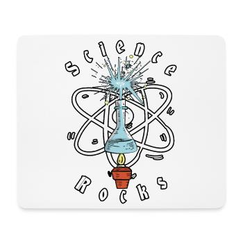 Science Physique Rocks - Tapis de souris (format paysage) - blanc - Devant