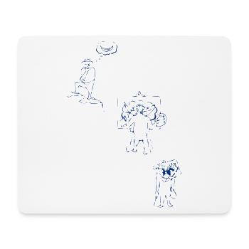 The painter - Mouse Pad (horizontal) - white - Front