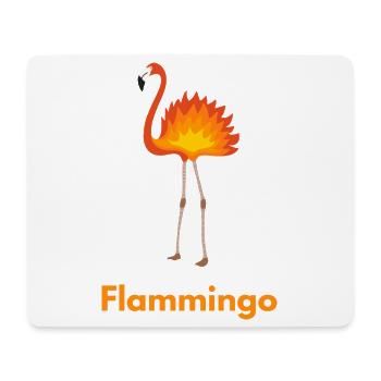 Flammingo Flamingo Feuer Shirt mit Witz - Mousepad (Querformat) - Weiß - Vorne