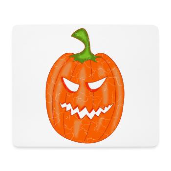 Citrouille Halloween - Tapis de souris (format paysage) - blanc - Devant