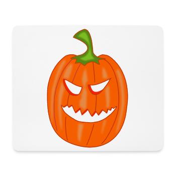 Citrouille pour Halloween - Tapis de souris (format paysage) - blanc - Devant