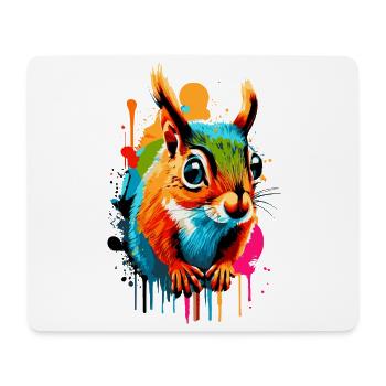 Écureuil Sciurus - Écureuil Coloré - Tapis de souris (format paysage) - blanc - Devant