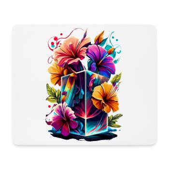 Floristry Flowers - Orchid Bouquet Flora - Mouse Pad (horizontal) - white - Front