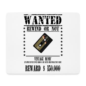 WANTED CASSETTE AUDIO - Tapis de souris (format paysage) - blanc - Devant