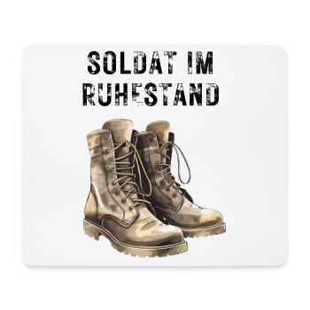 Soldat à la retraite - Tapis de souris (format paysage) - blanc - Devant