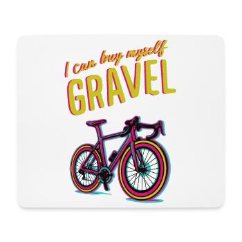 Motivation vibrante pour le cyclisme sur gravier - Tapis de souris (format paysage) - blanc - Devant